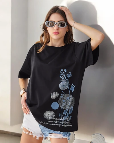 Royalfashion Tricou de bumbac pentru femei cu imprimeu