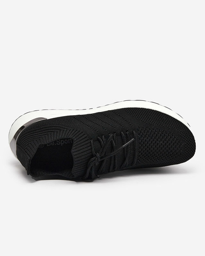 Pantofi sport de damă Erina din țesătură neagră - încălțăminte