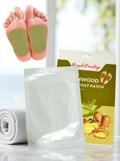 Aura Pedis: Plasturi Naturali Detoxifianți pentru Picioare cu Ghimbir și Pelin 50g