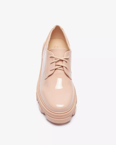 Pantofi de damă cu șiret roz Delgor- Footwear