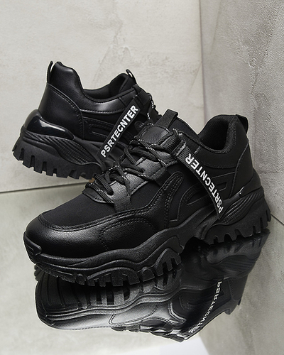 Pantofi sport de damă negri Evilpo- Footwear