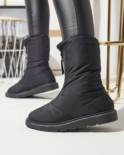 Cizme negre pentru femei a'la cizme de zăpadă Tirigga- Footwear