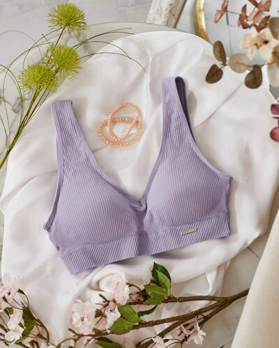 Royalfashion Sutien sport cu nervuri pentru femei