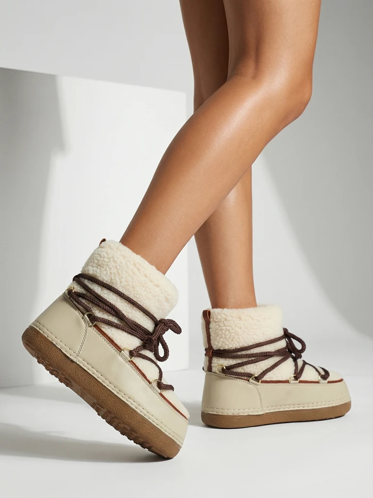 Cizme de zăpadă de damă cu blană Uvella