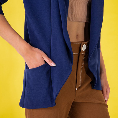 Mantie pentru femei, albastru marin, fără fixare - Îmbrăcăminte