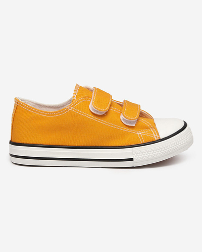 OUTLET Tenisi Bovis Velcro fete mustar - Incaltaminte