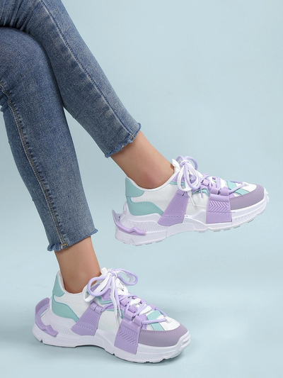 Royalfashion Sneakers sport pentru femei cu inserții din cauciuc Bubble