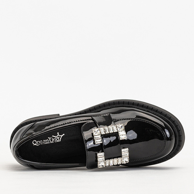 Pantofi de dama negri cu cristale Larri - Incaltaminte