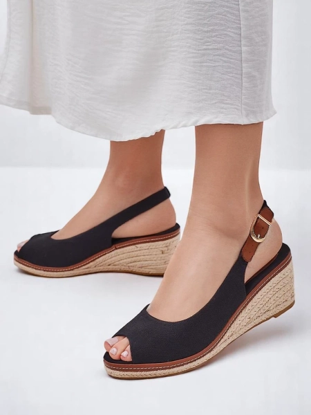 Sandale cu toc pentru femei Royalfashion, fără vârfuri, Tafenis