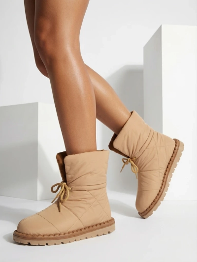 Royalfashion Cizme de zăpadă slip-on de damă, maro Nevonsis