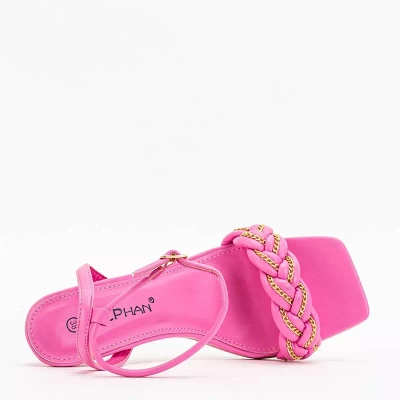 OUTLET Sandale dama fuchsia pe stiletto Tenedi - Incaltaminte