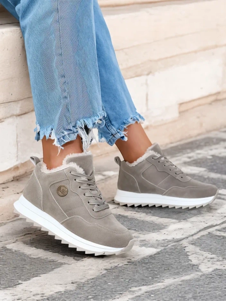 Royalfashion Grey pantofi sport izolati pentru femei Lahho