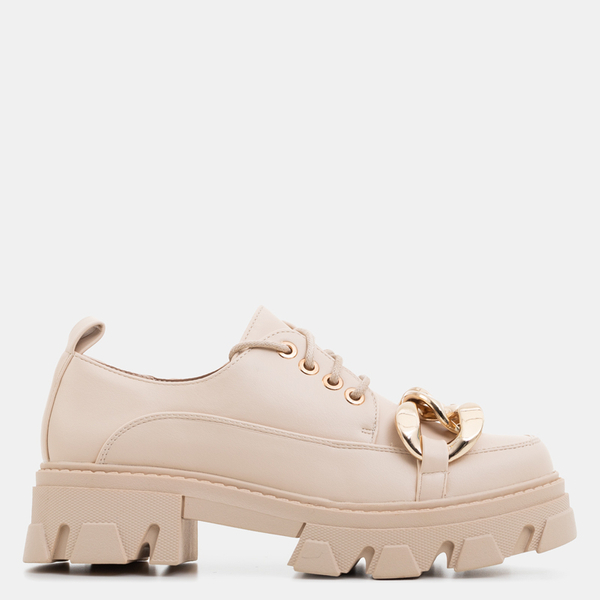 Pantofi plate bej Eqoia - Încălțăminte