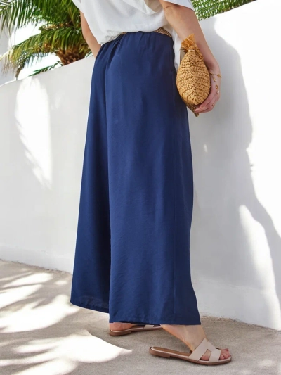 Royalfashion Pantaloni largi din viscoză pentru femei
