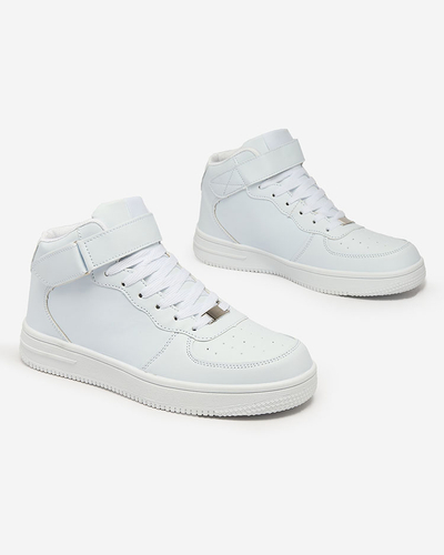 Royalfashion Adidași cu talpă înaltă pentru bărbați Royalfashion Sports în alb Detocci