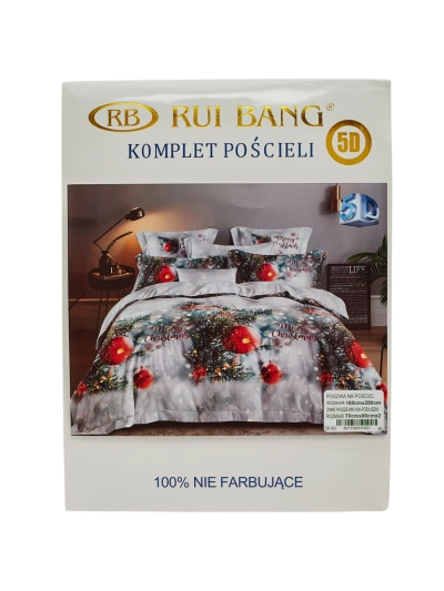Royalfashion Lenjerie de pat de Crăciun 160x200 set 3 PIESE