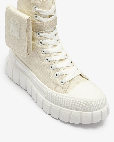 Adidași cu platformă înaltă de damă bej Uprella - Încălțăminte