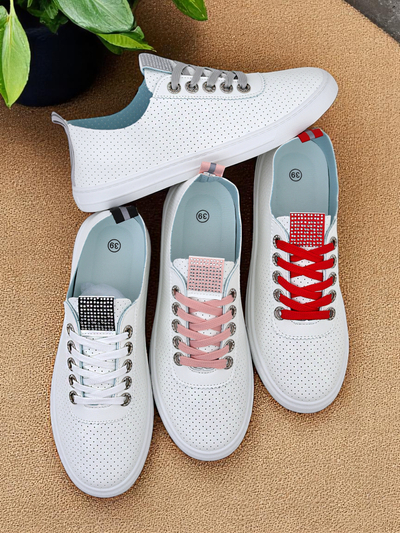 Royalfashion Adidași de damă din piele ecologică PureWalk