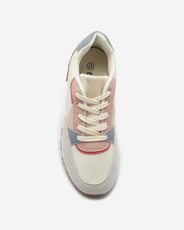 Adidași sport pentru femei, bej și gri Runan - Încălțăminte