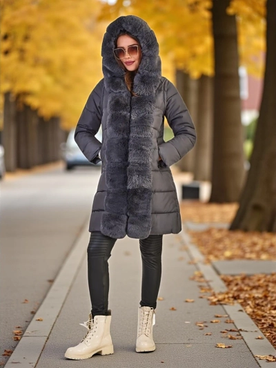 Geacă de damă Royalfashion cu mâneci detașabile