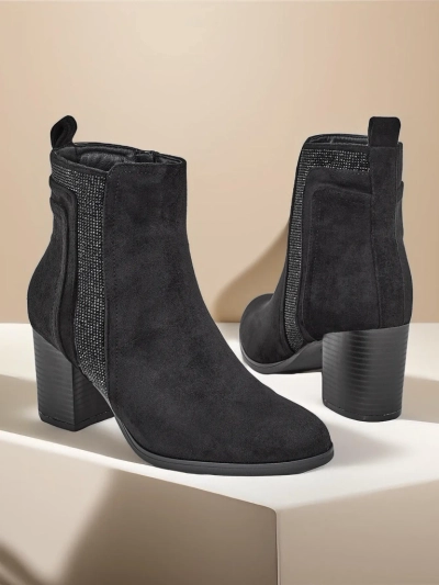 Cizmele de glezna pentru femei Royalfashion cu toc Venotto