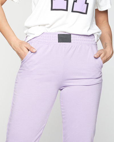 Set sport de damă violet și alb - Îmbrăcăminte
