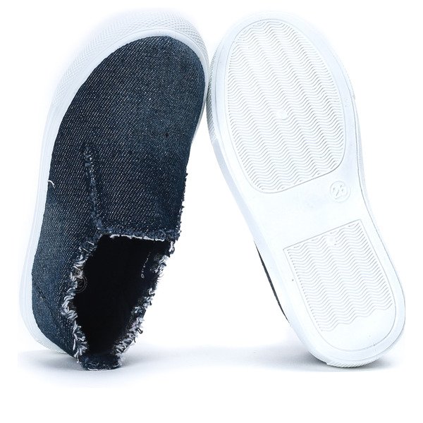 Dziecięce tenisówki slip - on w kolorze granatowym Elmer - Obuwie