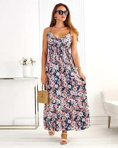 Royalfashion Rochie midi din bumbac pentru femei