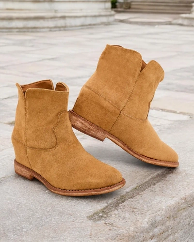 Cizme Royalfashion de stil cowboy pe toc acoperit Blueston