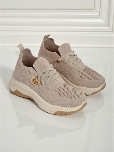 Damskie sneakersy Royalfashion Selene – wygodne białe buty na płaskiej podeszwie