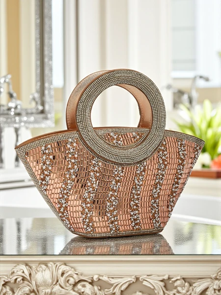 Poșetă mică de damă cu zirconiu Sparkle Queen