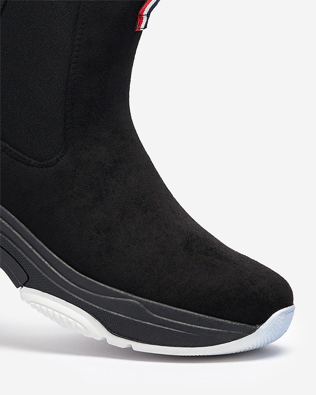 OUTLET Cizme izolate din eco-suede negru pentru femei Ducti- Footwear