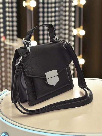 Royalfashion Geantă plic de damă cu mâner Amalthea Avorio