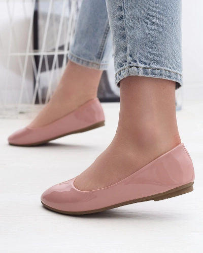 Pink Balerini lăcuiți pentru femei Fama - Încălțăminte