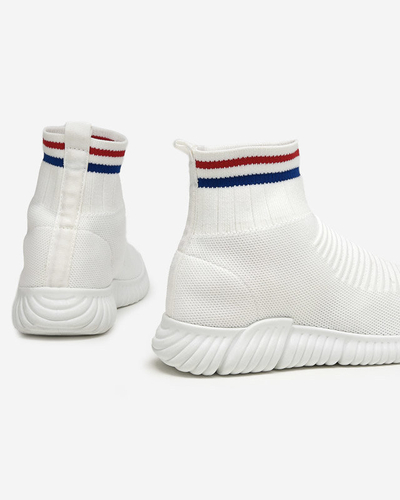 Pantofi sport slip-on de damă albi de la Deloni - Încălțăminte