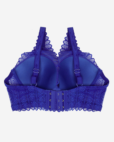 Sutien pentru dama din dantela cobalt - Lenjerie intimă
