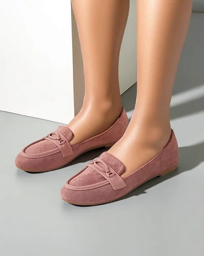 Mocasıne ecologice din suede pentru femei Royalfashion Zammei