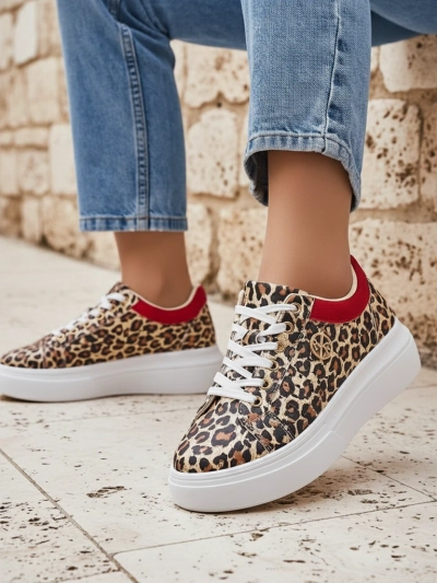 Royalfashion Pantofi sport perforați pentru femei Leopess
