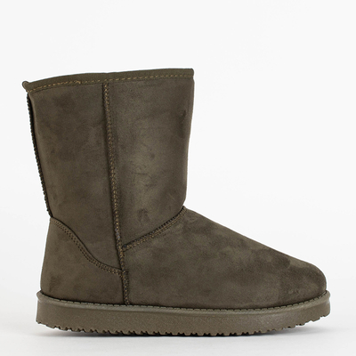 Cizme de zapada netede verde inchis Lesledi - Incaltaminte