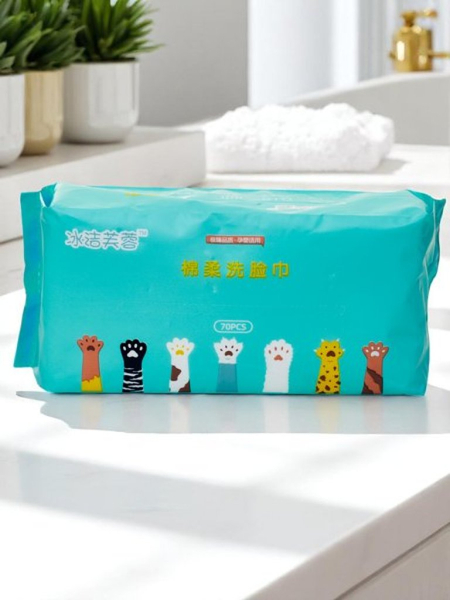 Șervețele umede din bumbac 70 buc.