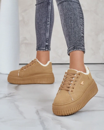 Royalfashion Adidași de damă încălțați cu blană Noxu