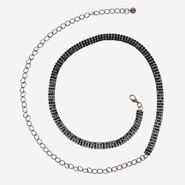 Cureaua de dama neagra cu lant cu zirconiu - Accesorii
