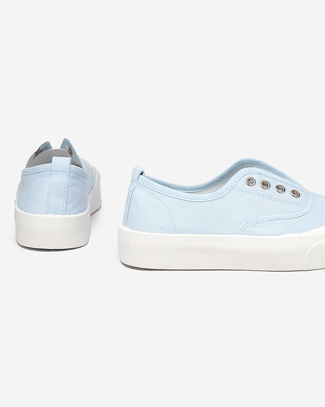 OUTLET Tenisi de dama albastri cu talpa mai groasa Askol- Pantofi