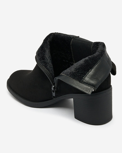 Botine Dama Aurora Negre Piele Elegante de Toamnă