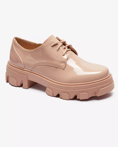 Pantofi de damă cu șiret roz Delgor- Footwear
