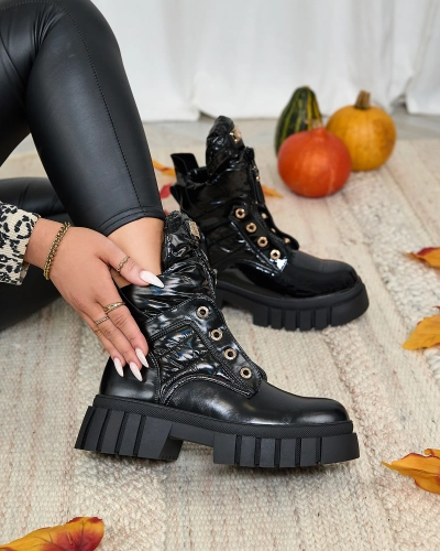 Royalfashion Cizme de damă în negru Selilka