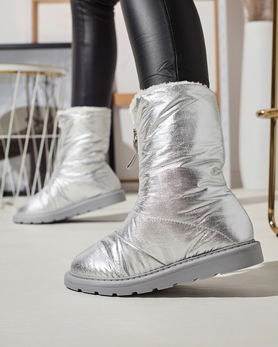 Silver pantofi de damă a'la cizme de zăpadă Tirigga- Footwear