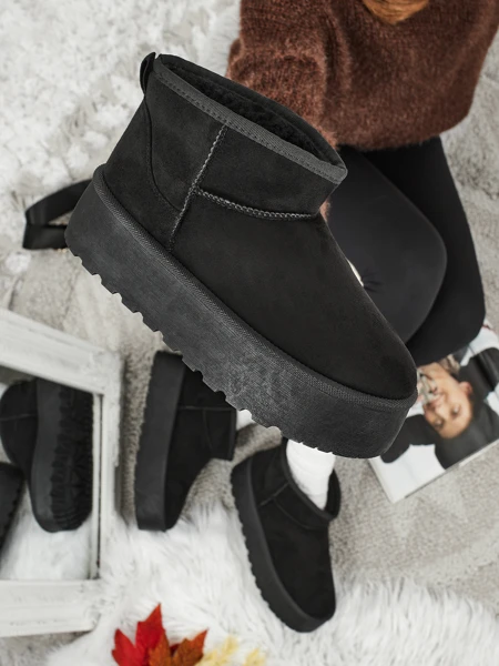 Botine scurte de damă tip ghete de zăpadă Memi