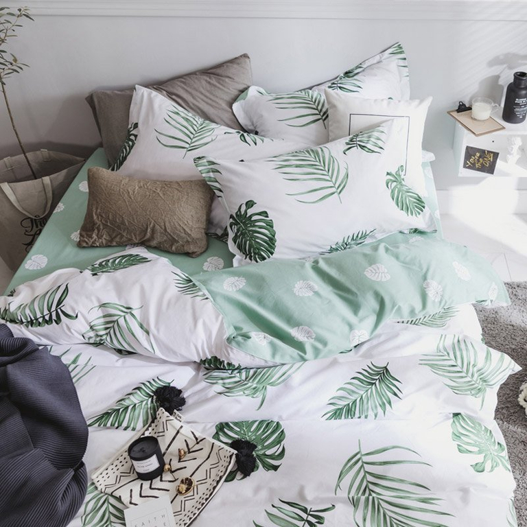 Lenjerie de pat cu un model floral 160x200 Set 3 piese - Lenjerie de pat