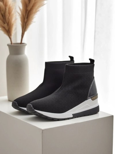 Sneakeri wedge cu talpă înaltă pentru femei de la Royalfashion, cu strassuri Viseq